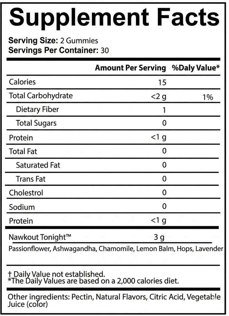 Nawkout Tonight Sleep Gummies - Image 4